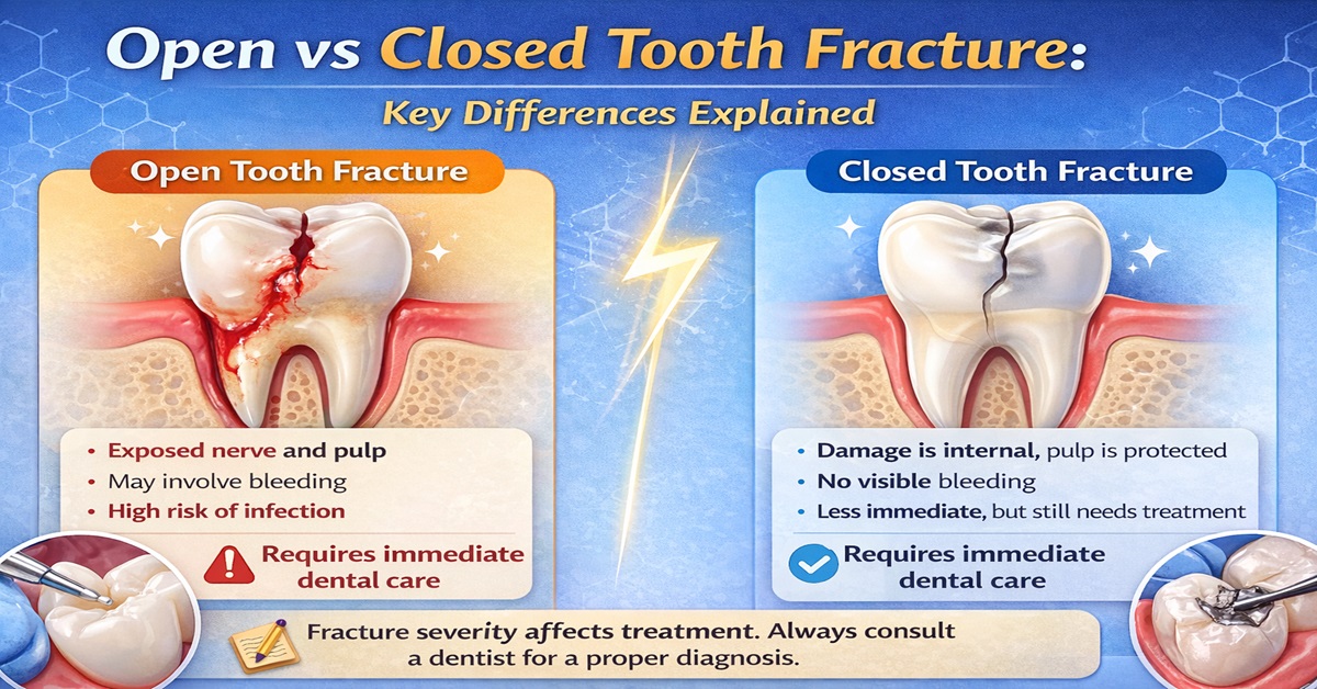Open vs Closed Tooth Fracture Key Differences Explained