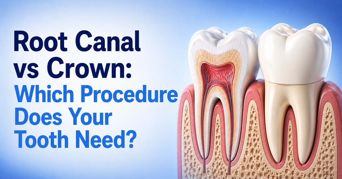 Root Canal vs Crown Which Procedure Does Your Tooth Need
