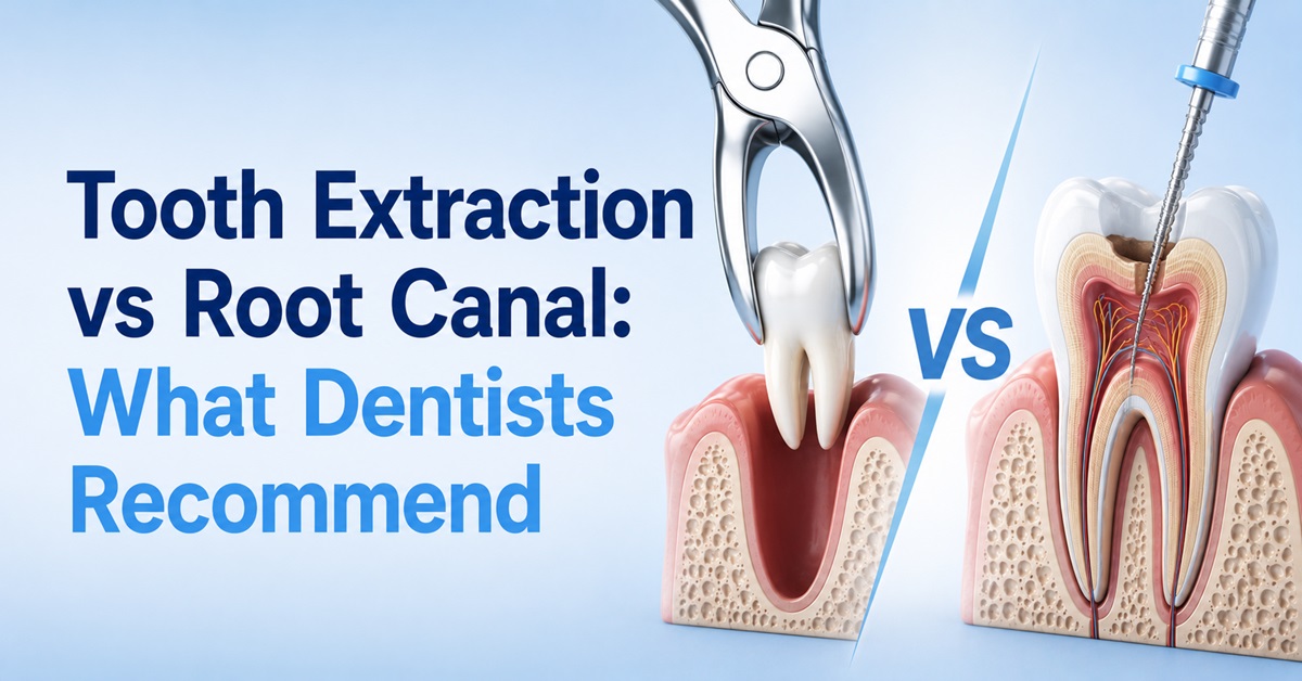 Tooth Extraction vs Root Canal What Dentists Recommend